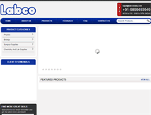 Tablet Screenshot of labcoindia.com